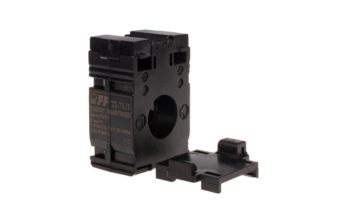 Przekładnik prądowy z zamkniętym rdzeniem 75A/5A 1,5VA kl.1 FS5 | TI-75-5 F&F
