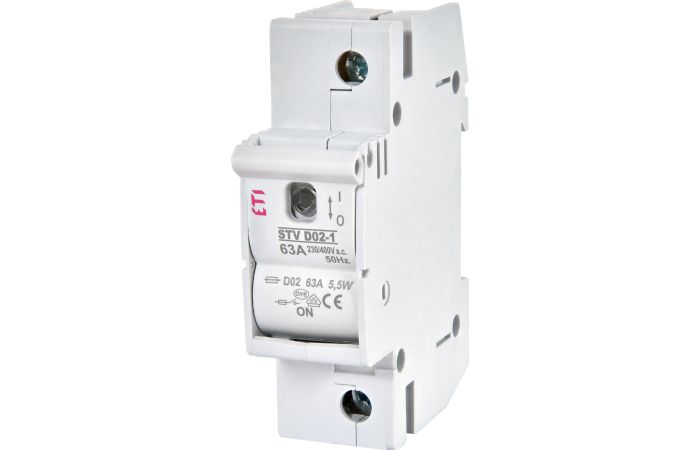 Rozłącznik bezpiecznikowy 1P 63A STV D02 | 002271001 Eti
