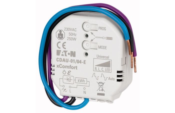 Odbiornik ściemniający z pomiarem energii 250W/230VAC, CDAU-01/04-E xComfort | 182445 Eaton
