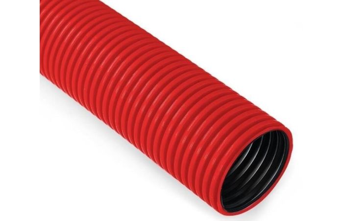 Rura karbowana w kręgach QRK 110/25 FLEX, 450N czerwona (25m) zamiennik DVR | 021100002502 Q-Systems