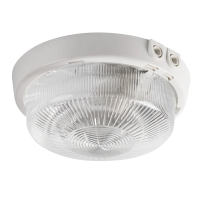 Plafon TUNA S1101-W E27 IP44 max 25W biały | 4260 Kanlux