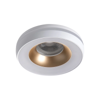 Oczko sufitowe ELICEO DSO W/G okrągły stop aluminium kolor biały/złoty 1XGx5,3/GU10 | 35283 Kanlux