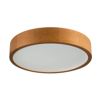 Plafon drewniany JASMIN 370-G/O okrągła 37cm złoty dąb 2XE27 | 36441 Kanlux