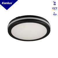 Plafon LED BENO ECO 30W CCT O B 3000/4000/6500K 2150 (WW)/2400 (NW)/2300 (CW)lm IP65 czarny | 38385 Kanlux