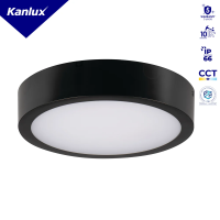 Plafon LED DABER 12-20W CCT B 3000/3500/4000K max 2450/2480/2560lm IP66 czarny 5 lat Gwar. | 39026 Kanlux