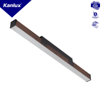 Oprawa VERTILES LED natynkowa VR-MH-WW-MAT-BRW-NT 3000K 4700lm IP20 brązowe drewno | 39631 Kanlux