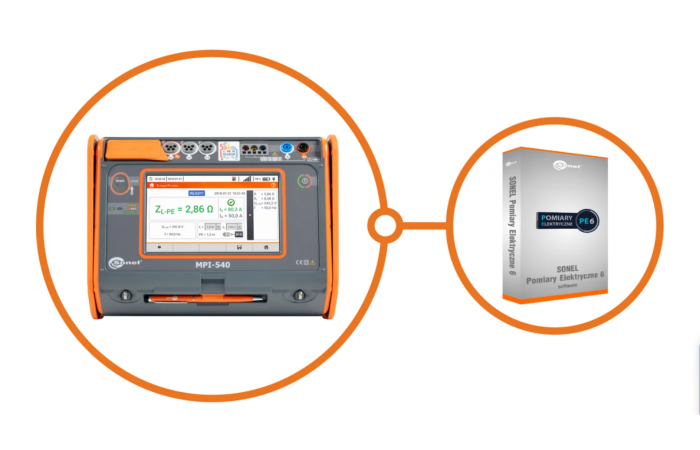 Miernik parametrów instalacji elektrycznych MPI-540 + program SONEL PE6 | WMPLMPI540SPE6 Sonel