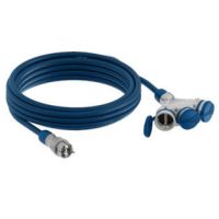 Przedłużacz X3 przewód w oponie poliuretanowej H07-BQF 3x2,5 mm2 IP54 szaro- niebieski | W-98972 Plastrol