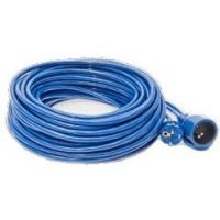 Przedłużacz jednogniazdowy specjalistyczny HEAVY, IP44 16A H07BQ-F 3X1,5, 20m, niebieski | W-97129 Plastrol