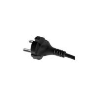 Przewód przyłączeniowy z wtyczką prostą IP20 , 2x1, H05VV-F, 4m, czarny PP-21/4M/2X1/H05VV-F | W-98342 Plastrol