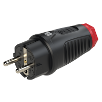 Wtyczka gumowa 10/16A 2P+Z Uni-Schuko, pełna guma IP54, Taurus2 | 0522-sr PCE