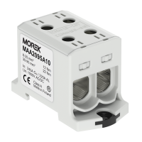 Zacisk uniwersalny, złączka OTL95-2 szara, 2xAl/Cu 6-95mm2 1000V, MAA2095A10 | MAA2095A10 Morek