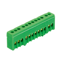 Listwa zaciskowa uziemiająca IP20 PE12H kolor zielony 12x16mm2 MAD1012G15 | MAD1012G15 Morek