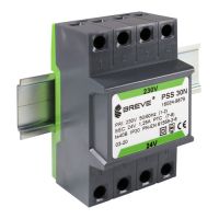 Transformator PSS 30N 230/ 12V jednofaz IP30 na szynę DIN TH35 w obudowie modułowej z zabezp | 16012-9891 Breve-Tufvassons