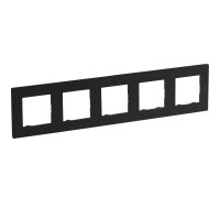 Ramka pięciokrotna 5x, ciemny stalowy, Niloe Step | 863795 Legrand