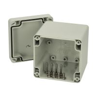 Obudowa 80x82x85, pokrywa szara, IP 67 PC 080809 poliwęglan EURONORD | 7032550 Fibox
