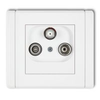 Gniazdo abonenckie RTV-SAT końcowe 1,5dB | FGS Karlik Elektrotechnik
