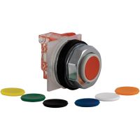 Przycisk wystający 2 pozycyjny z zestawem 7 kolorowych wkładek metalowy 1NO Harmony 9001K | 9001KR3UH5 Schneider Electric