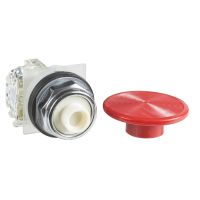 Przycisk grzybkowy Fi 57 czerwony wkręcany napęd 2 pozycyjny 1 C/O metalowy Harmony 9001K | 9001KR25RH13 Schneider Electric