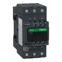 Stycznik mocy TeSys D 40A 3P 18,5KW 24V AC 1NO 1NC AC-3/AC-3e zaciski EVK skrzynkowe | LC1D40AB7 Schneider Electric