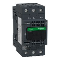 Stycznik mocy TeSys D 40A 3P 18,5KW 24V DC 1NO 1NC AC-3/AC-3e zaciski EVK sprężynowe | LC1D40A3BD Schneider Electric