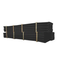 Rura sztywna karbowana dwuwarstwowa w odcinkach RODO 110/92 450N HDPE, czarna (6m/48szt) DVK | 11695 TT Plast