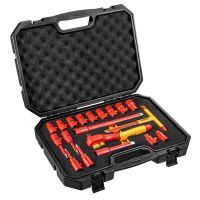 Klucze nasadowe 1000V, 19 elementów w walizce | 01-306 NEO TOOLS