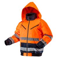 Kurtka robocza ostrzegawcza ocieplana, pomarańczowa, rozmiar XXL | 81-711-XXL NEO TOOLS