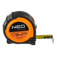 Miara metalowa zwijana 8m/25mm magnes NEO | 67-111 TOPEX