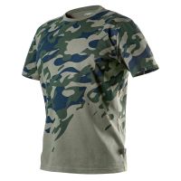 T-shirt roboczy z nadrukiem CAMO, rozmiar XXL T-shirt roboczy oliwkowy CAMO, rozmiar XXL, 100% bawe | 81-613-XXL NEO TOOLS