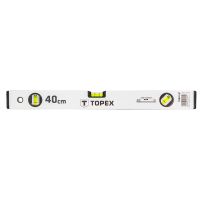 Poziomnica aluminiowa anodowana 40 cm, 3 libelle | 29C301 TOPEX
