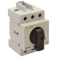 Modułowy rozłącznik z pokrętłem, trójfazowy, możl plomb. 400V, 50Hz, 80A, 3P, 25-50mm2(1szt) | EVOMS80/3 Tracon