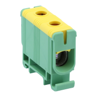 Złączka kompaktowa na szynę, zielono/żółta 6-50mm2, max. 1000VAC/1500VDC, max.160A(1szt) | FLEAL-50/1ZS Tracon