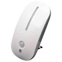 Lampka nocna wtykowa z czujnikiem zmierzchu 230VAC, 50Hz, 0,9W, 15lm, PIR+CDS, 3m(1szt) | NLS Tracon