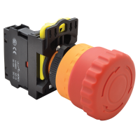 Przycisk awaryjny, z blokadą,czerwony 1×NC, 5A/230V AC-15, 40mm, IP65(1szt) | NYG3-ETR Tracon