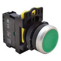 Przycisk kryty, zielony 1×NO, 5A/230V AC-15, IP65(1szt) | NYG3-G Tracon
