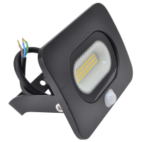 Reflektor SMD LED,czarny,z czujnikiem ruchu 220-240V AC,20W,4000K,IP65,1600lm,110°,3-10m,EEI=G(1szt) | RSMDLM20 Tracon