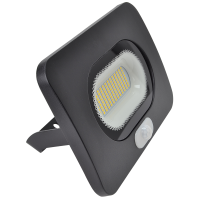 Reflektor SMD LED,czarny,z czujnikiem ruchu 220-240V AC,50W,4000K,IP65,4000lm,110°,3-10m,EEI=G(1szt) | RSMDLM50 Tracon