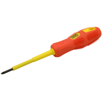 Śrubokręt krzyżakowy, izolacja 1000V, żółto-czerwony AC 1000V, 4x100mm(1szt) | SD4100S Tracon