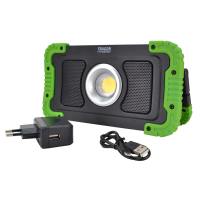 Akumulatorowy reflek LED z głośni. bluetooth 15W,6000K,3,7V,8000mAh, Li-Ion,1500lm,4-10 h,IP40(1szt) | STLFLBT15W Tracon