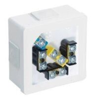 Puszka n/t 86x86x40mm IP55 4-wlotowa, klik z dławikami gumowymi i zaciskami, biała VP-01 | 001-51 Viplast
