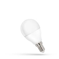Lampa LED 8W 750lm CW 6000K E14 kulka matowa zimna biała | WOJ+14217 Wojnarowscy