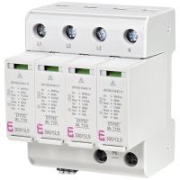 Ogranicznik przepięć, uniwersalny, TN-S, ETITEC ML T123 300/12,5 4+0 RC, typ T1+T2+T3 (B+C+D) | 002440668 Eti