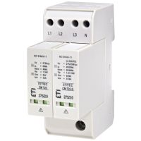 Ogranicznik przepięć, do instalacji mieszkaniowych, TT, ETITEC CM T23 275/20 3+1, typ T2+T3 (C+D) | 002440656 Eti