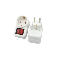 Adapter z włącznikiem V-TAC 16A 250V VT-1064 | 3800157655279 LED EUROPE