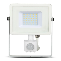 Naświetlacz LED V-TAC 30W SAMSUNG CHIP czujnik ruchu funkcja cut-OFF biały VT-30-S-W 6400K 2400lm 5 | 3800157631150 LED EUROPE