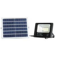 Naświetlacz LED solarny V-TAC 16W czarny IP65 pilot timer VT-40W 6000K 1050lm | 3800157645751 LED EUROPE