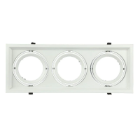 Oprawa sufitowa wpuszczana 3xAR111 G53 biała V-TAC VT-7223 | 3800157604789 LED EUROPE