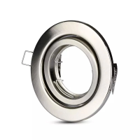 Oczko V-TAC GU10 okrągłe ruchome satyna VT-7227RD-SN | 3800157605892 LED EUROPE