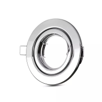 Oczko V-TAC GU10 okrągłe ruchome chrom VT-7227RD-SS | 3800157605908 LED EUROPE
